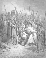 schilderij van Gustave Doré: De dood van Agag