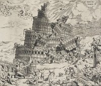 Cornelis Anthonisz: De val van de toren van Babel