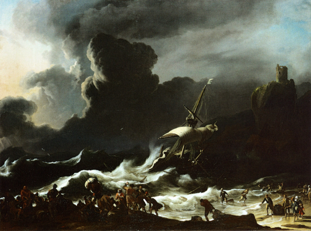Ludolf Backhuysen: De schipbreuk van Paulus