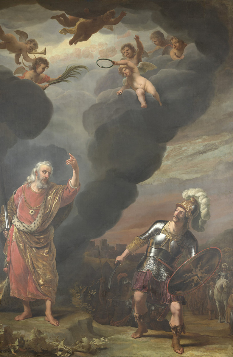 Ferdinand Bol: De vorst van het heir des Heeren verschijnt aan Jozua