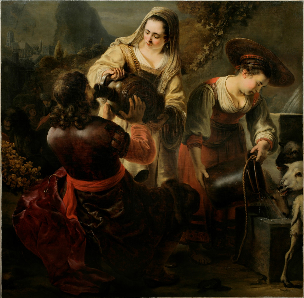 Ferdinand Bol: Rebekka en Eliëzer bij de bron