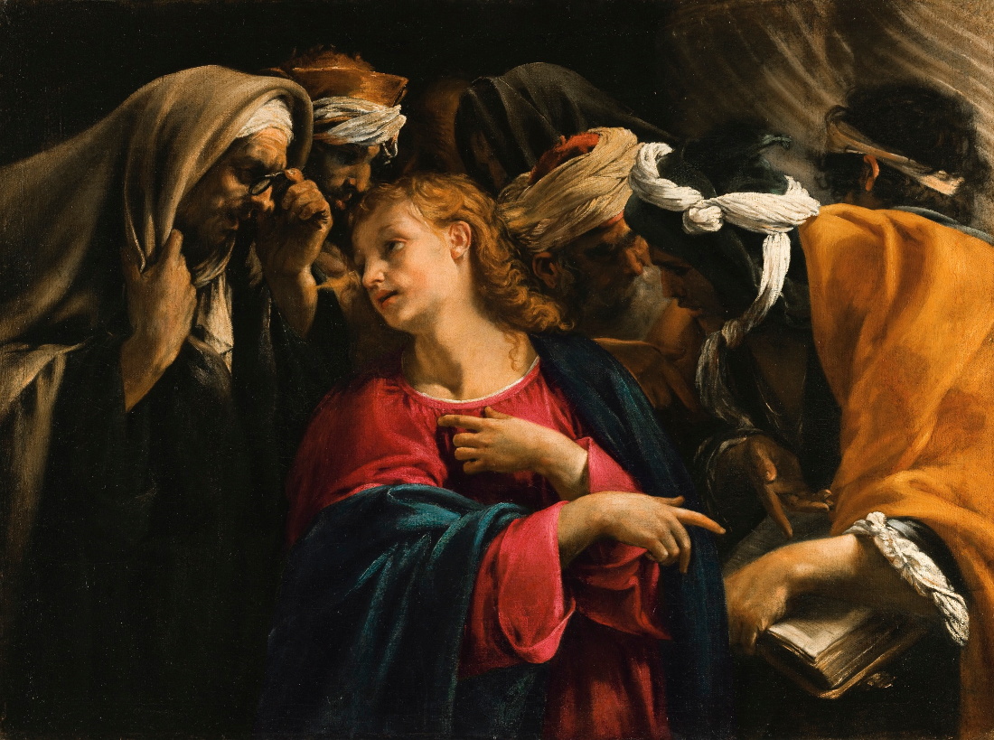 Orazio Borgianni: Jezus tussen de schriftgeleerden
