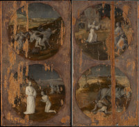 Jheronimus Bosch: Zondvloed-panelen, buitenzijde