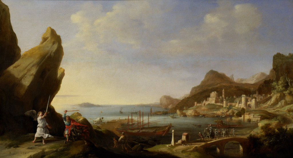 Bartholomeus Breenbergh: Landschap met Bileam en de ezelin