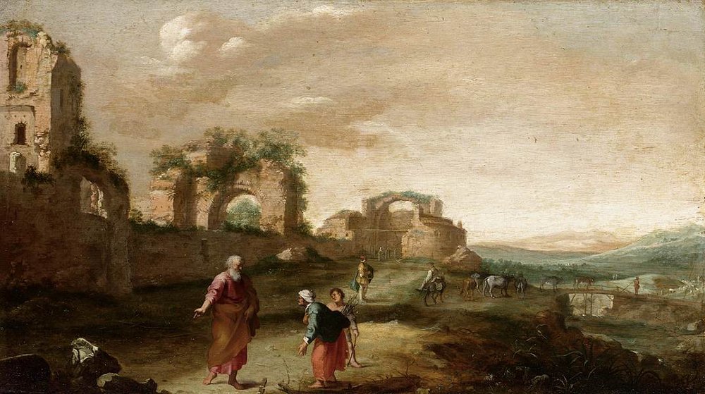Bartholomeus Breenbergh: Elia en de weduwe van Sarefat