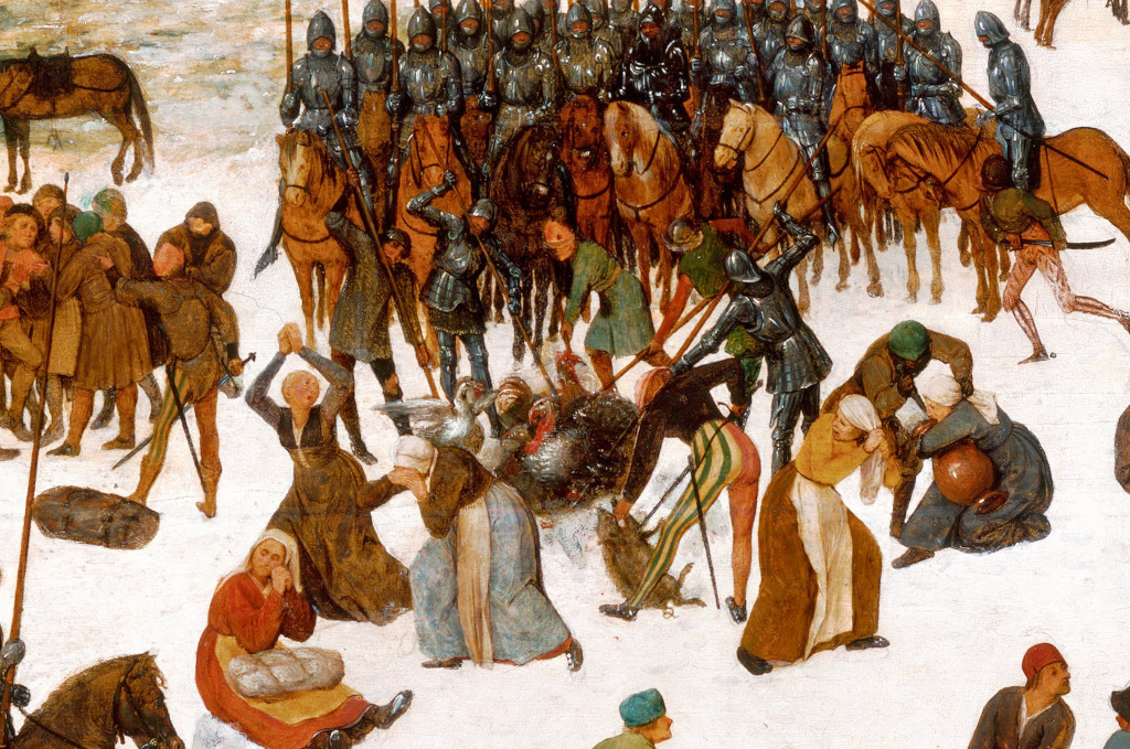 Pieter Bruegel de Oude: Kindermoord te Bethlehem - detail