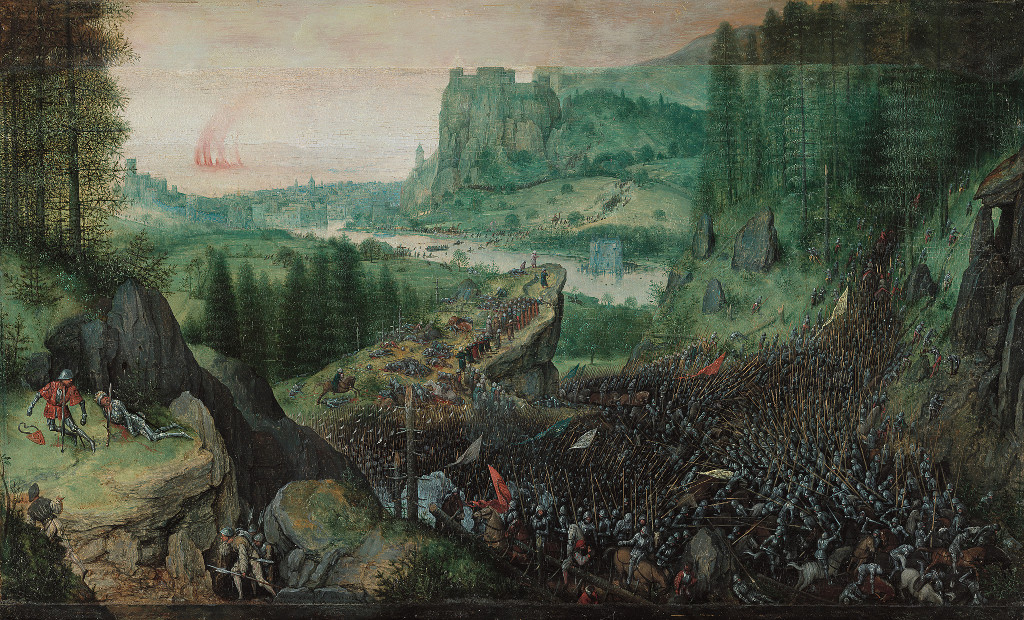 Pieter Bruegel de Oude: Slag op de Gilboa tegen de Filistijnen / Zelfmoord van Saul