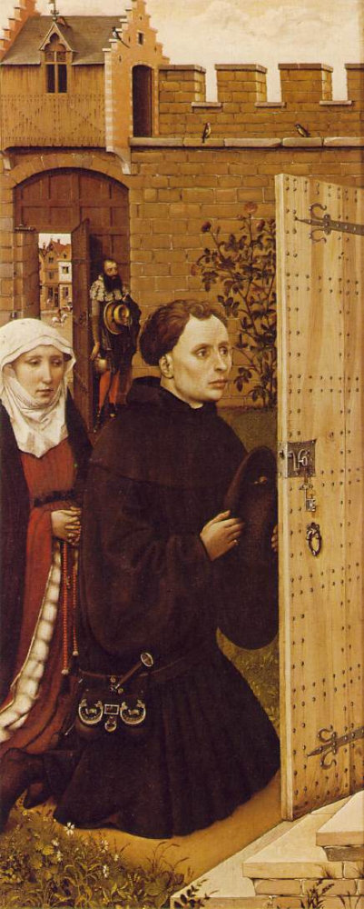 Robert Campin: Mérode-altaarstuk - schenkers