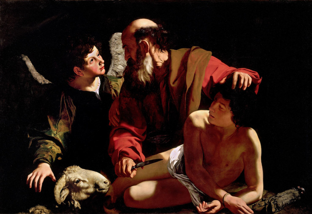 Caravaggio: Het offeren van Izak (1605)