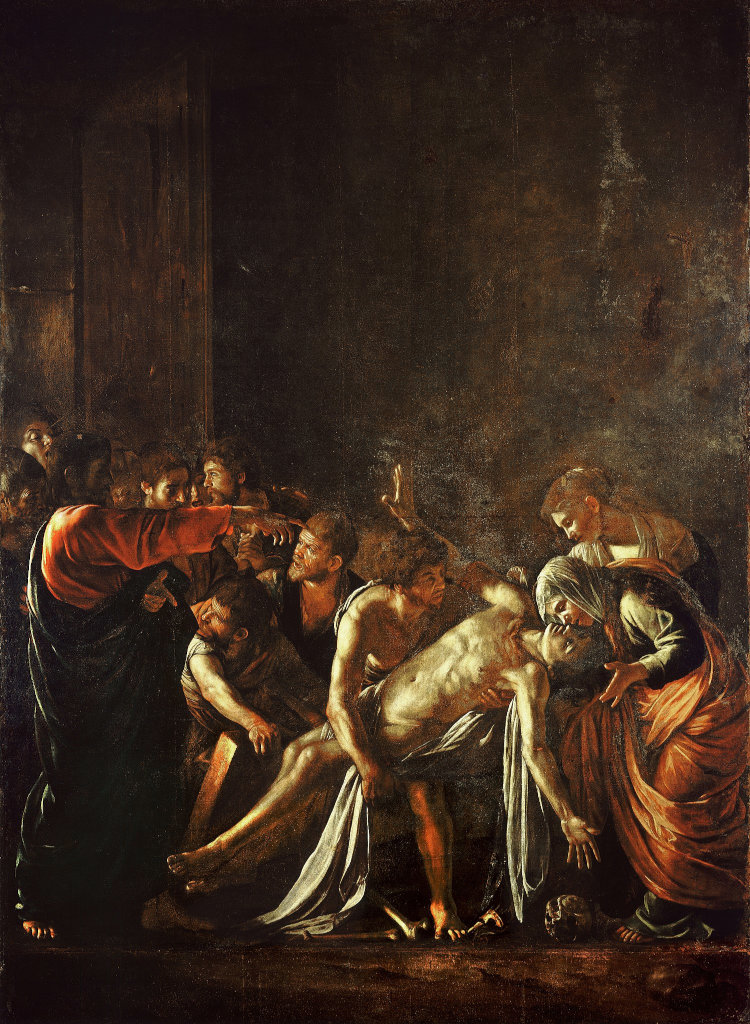 Caravaggio: De opwekking van Lazarus