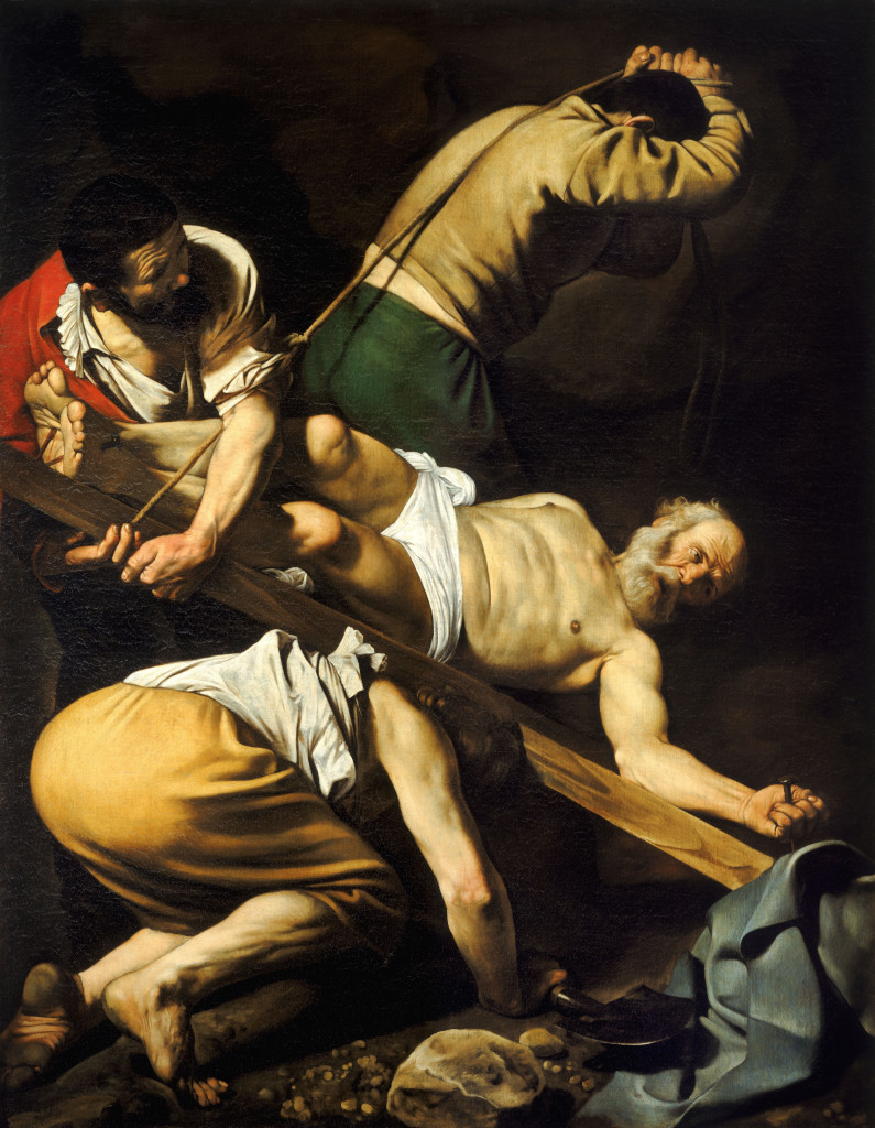 Caravaggio: De kruisiging van Petrus