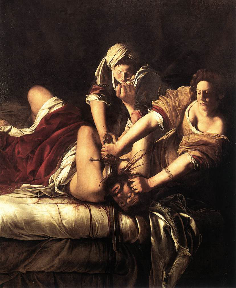 Artemisia Gentileschi: Judith onthoofdt Holofernes (Uffizi)