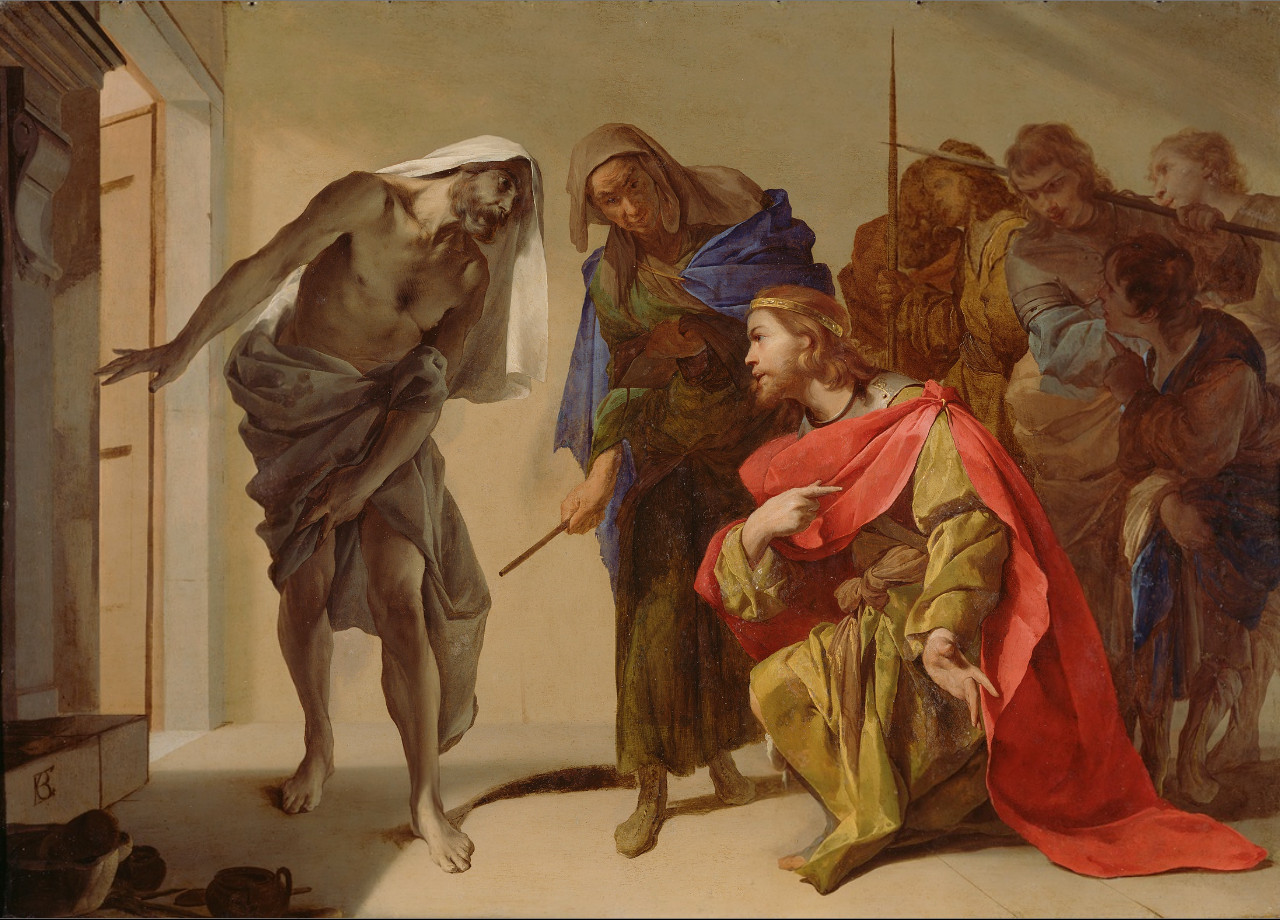 Bernardo Cavallino: Saul en de geest van Samuël