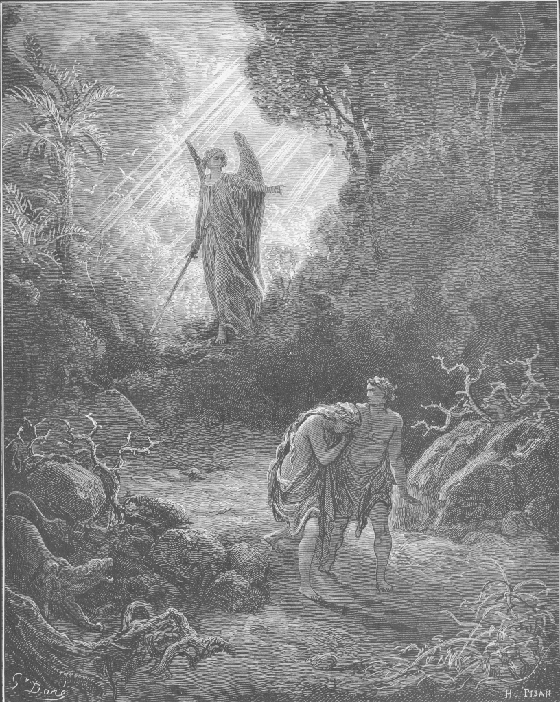Gustave Doré: Adam en Eva worden verdreven uit het paradijs