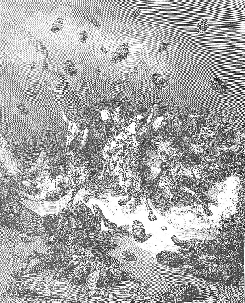 Gustave Doré: De vernietiging van het leger der Amorieten