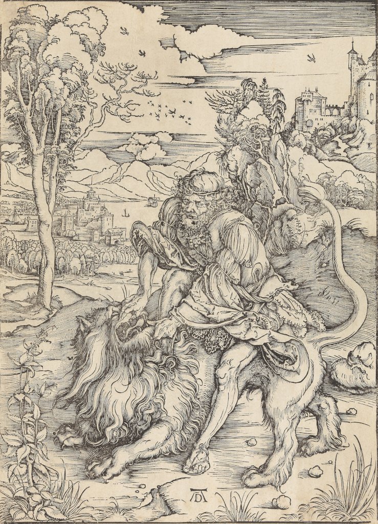 Albrecht Dürer: Simson en de leeuw