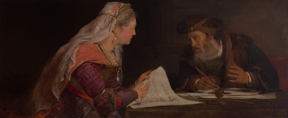 Arent de Gelder: Esther en Mordechai schrijven de tweede Poerimbrief