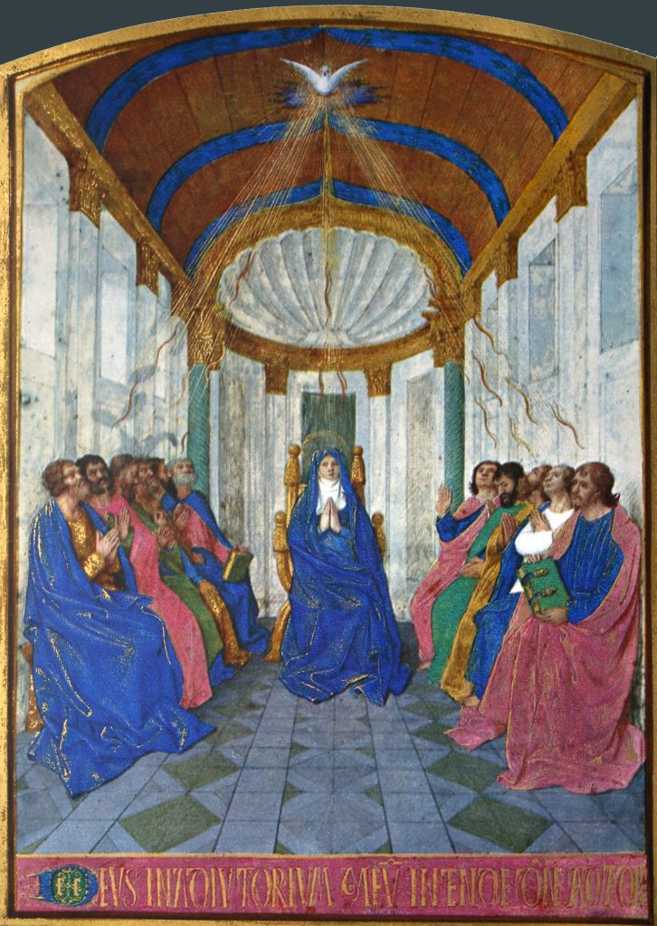 Jean Fouquet: De nederdaling van de Heilige Geest