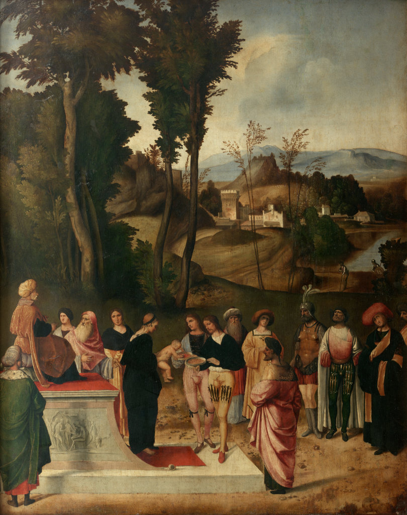 Giorgione: De vuurproef van Mozes