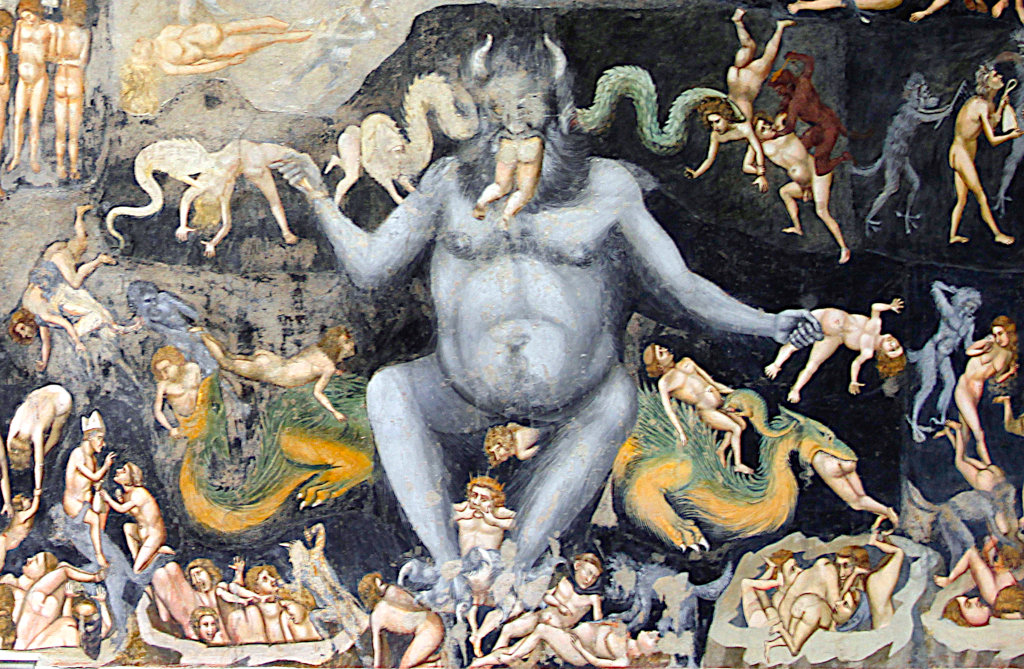 Giotto: Het laatste oordeel - detail van de hel [1]