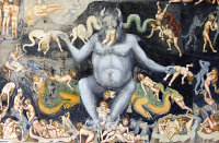 Giotto: Het laatste oordeel - detail van de hel [1]