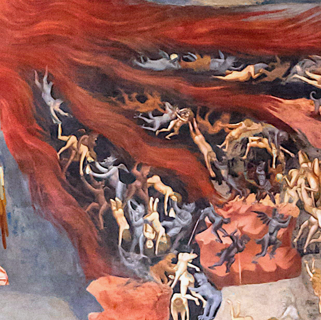 Giotto: Het laatste oordeel - detail van de hel [3]
