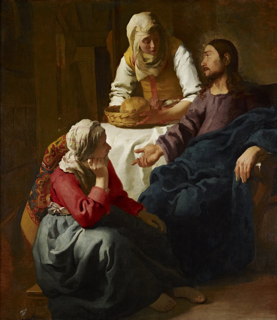 Jan Vermeer: Christus bij Martha en Maria