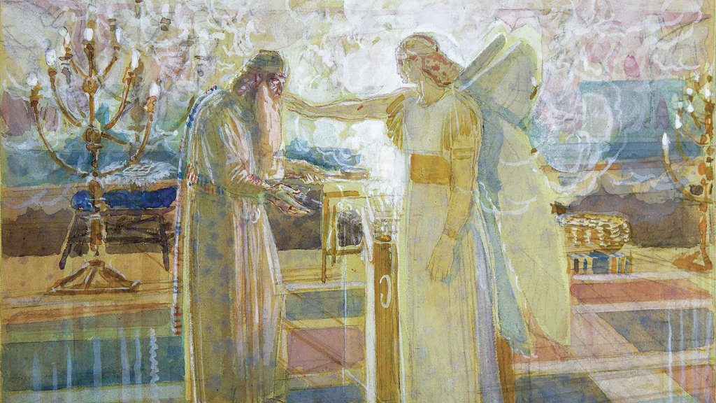 Alexander Ivanov: De aartsengel Gabriël slaat Zacharias met stomheid