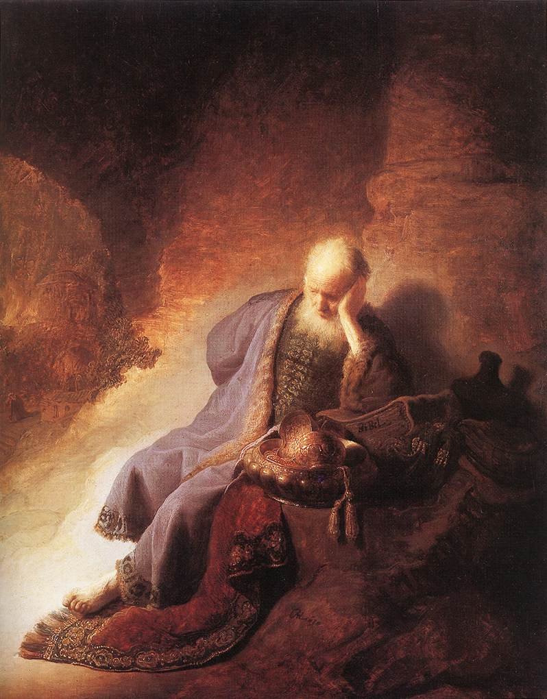 Rembrandt Harmensz. van Rijn: Jeremia treurend over de verwoesting van Jeruzalem