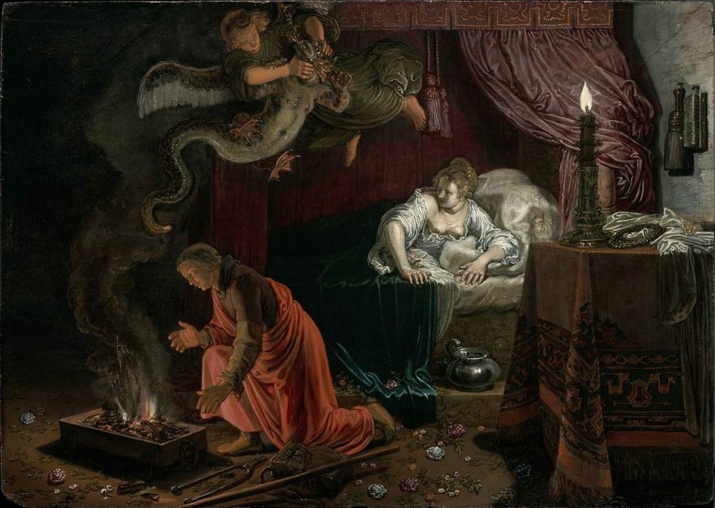 Pieter Lastman: De huwelijksnacht van Tobias en Sara