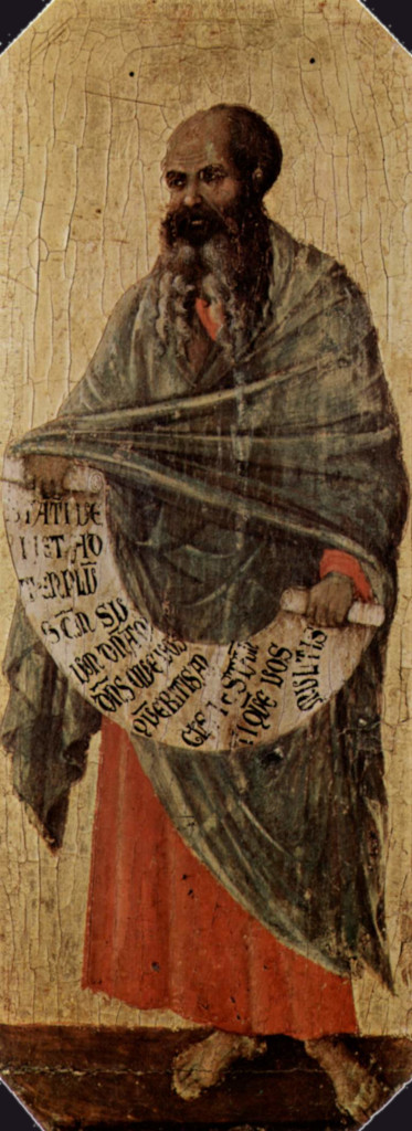 Duccio di Buoninsegna: De profeet Maleachi (Maestà)