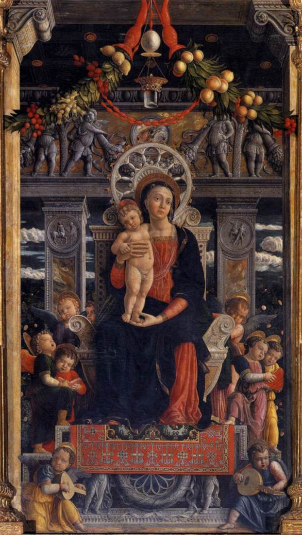 Andrea Mantegna: Maria met kind (San Zeno-altaarstuk)