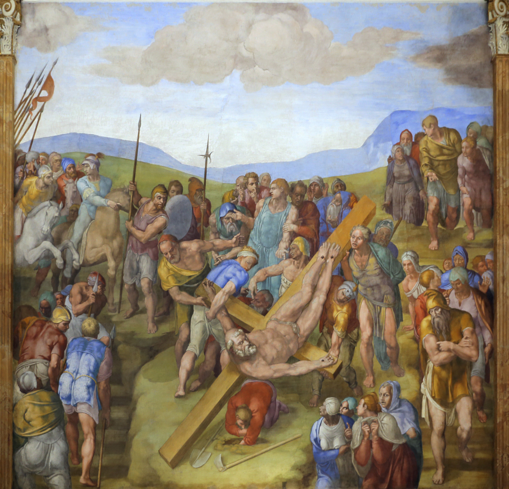 Michelangelo Buonarroti: Het martelaarschap van Petrus