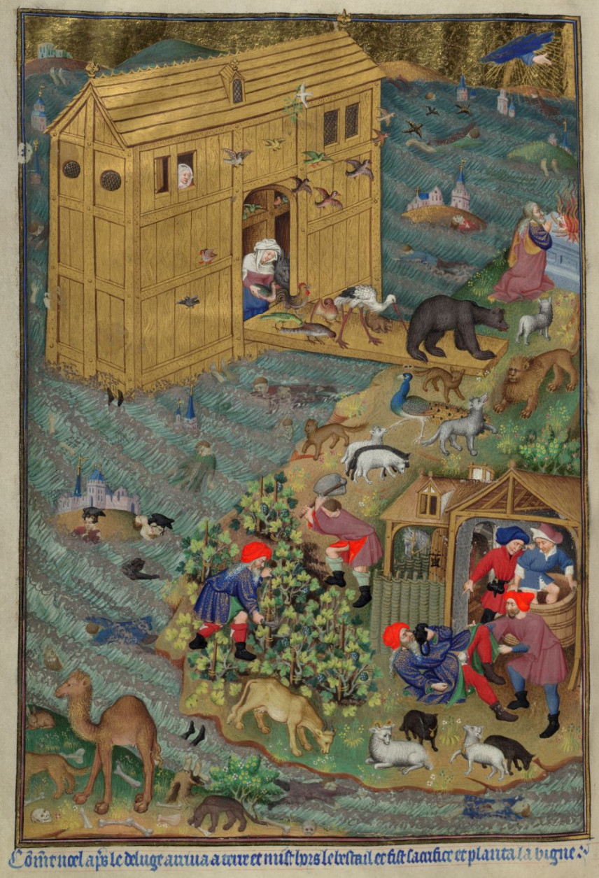 Meester van de Gouden Legende van München: De dieren verlaten de ark