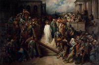 schilderij van Gustave Doré: Jezus verlaat het pretorium