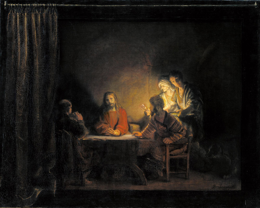 Rembrandt Harmensz. van Rijn: De maaltijd in Emmaüs (1648 [2])