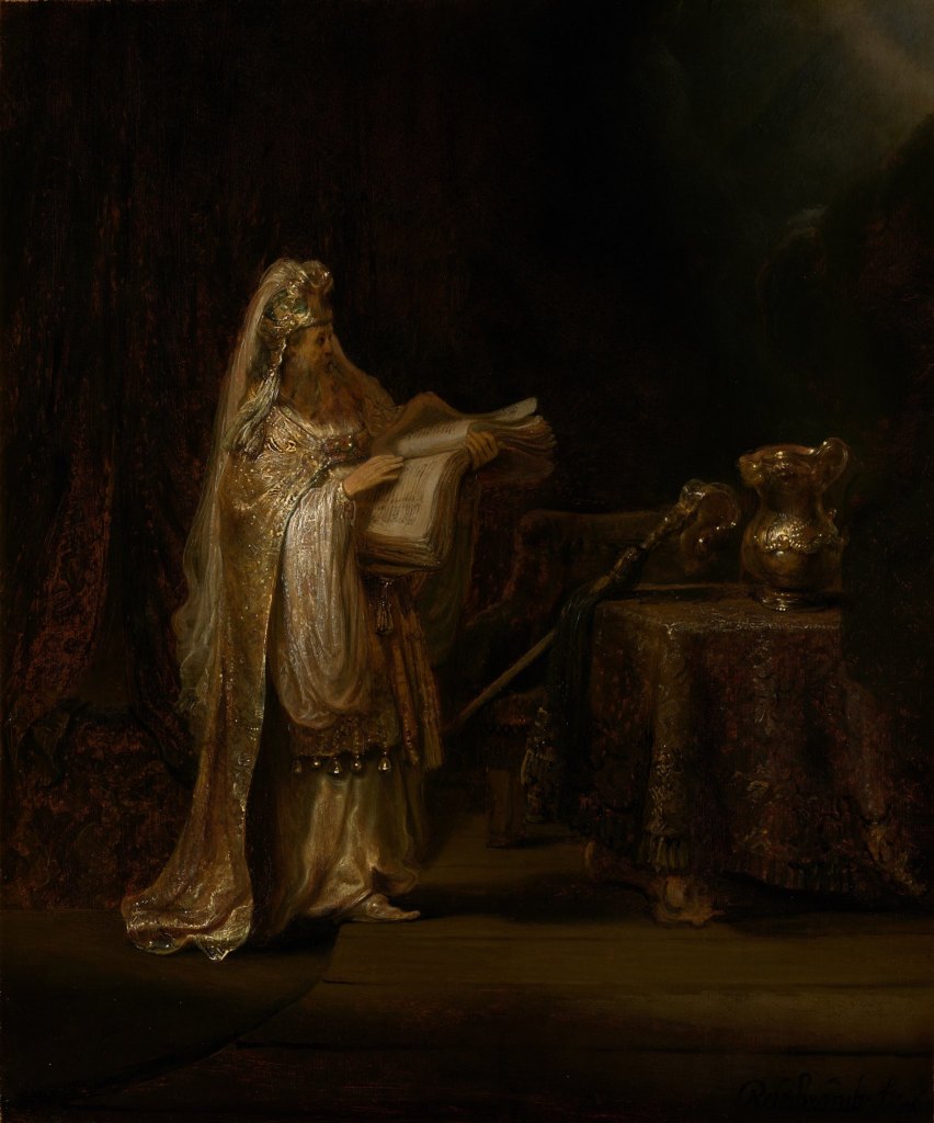 Rembrandt Harmensz. van Rijn: Het visioen van Zacharias in de