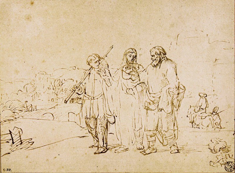 Rembrandt Harmensz. van Rijn: Op weg naar Emmaüs
