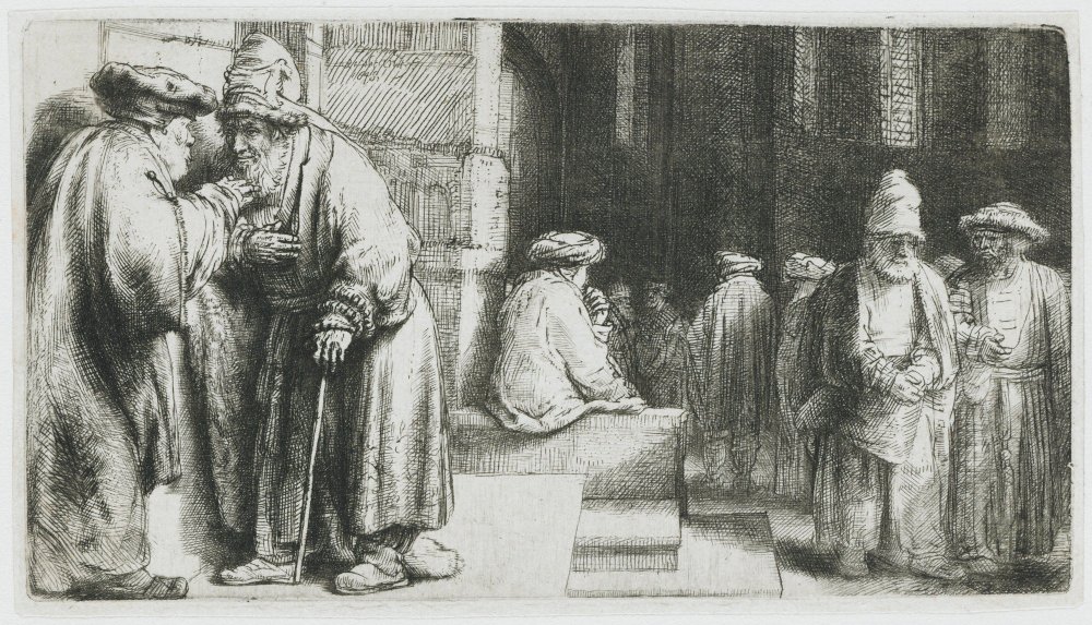 Rembrandt Harmensz. van Rijn: Farizeeën in de tempel