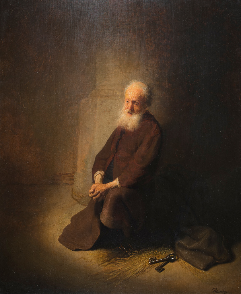 Rembrandt Harmensz. van Rijn: De knielende Petrus