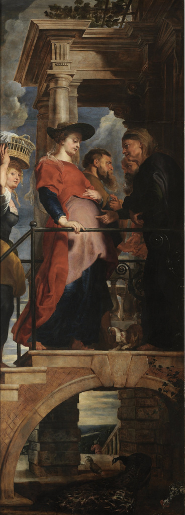 Peter Paul Rubens: De Visitatie (Kruisafneming - linkerpaneel)