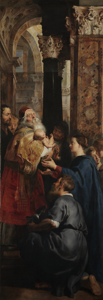 Peter Paul Rubens: Presentatie in de tempel (Kruisafneming - rechterpaneel)