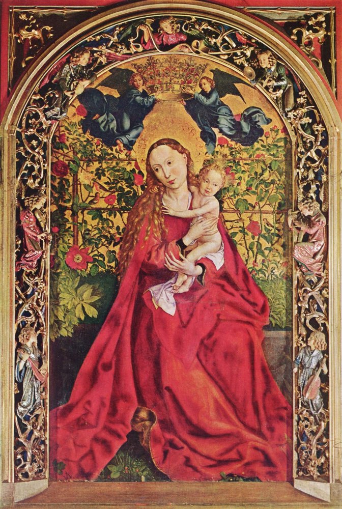 Martin Schongauer: Madonna van de rozenhaag