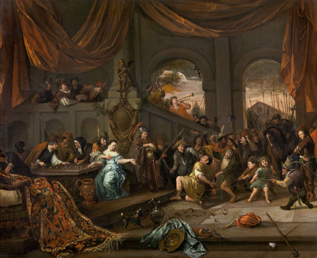 Jan Havicksz. Steen: De bespotting van Simson