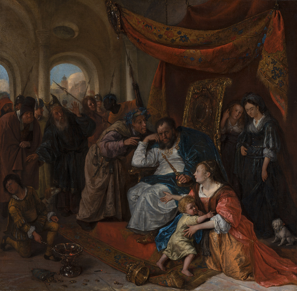 Jan Havicksz. Steen: Mozes en de kroon van de farao