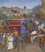 schilderij van Jean Fouquet: De terugkeer van Josafat
