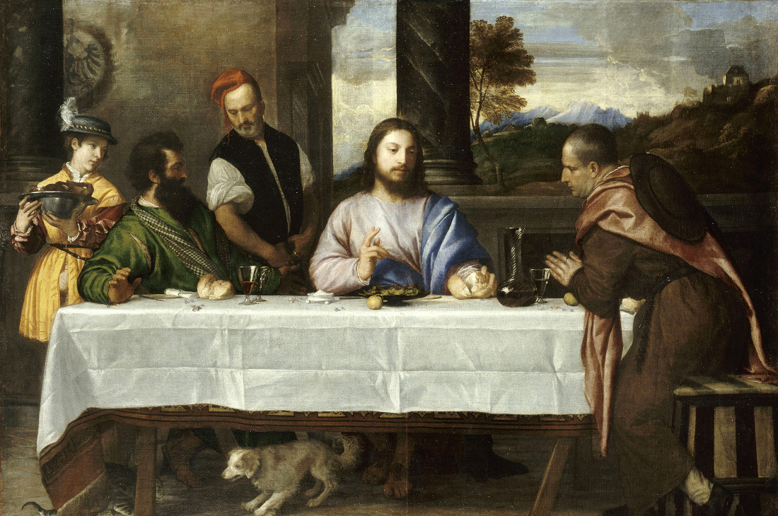 Titiaan: Avondmaal te Emmaüs
