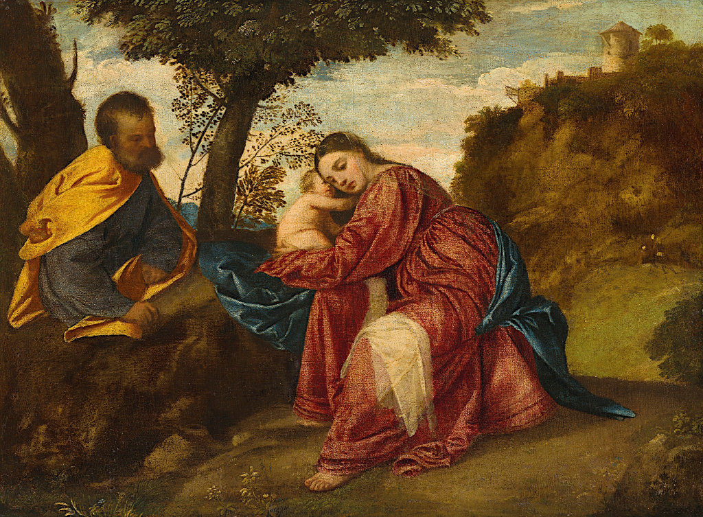 Titiaan: Rust op de vlucht naar Egypte