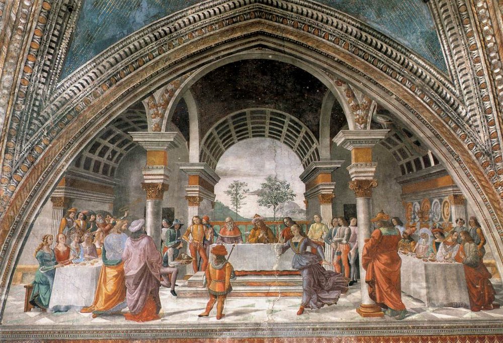 Domenico Ghirlandaio: Het banket van Herodes