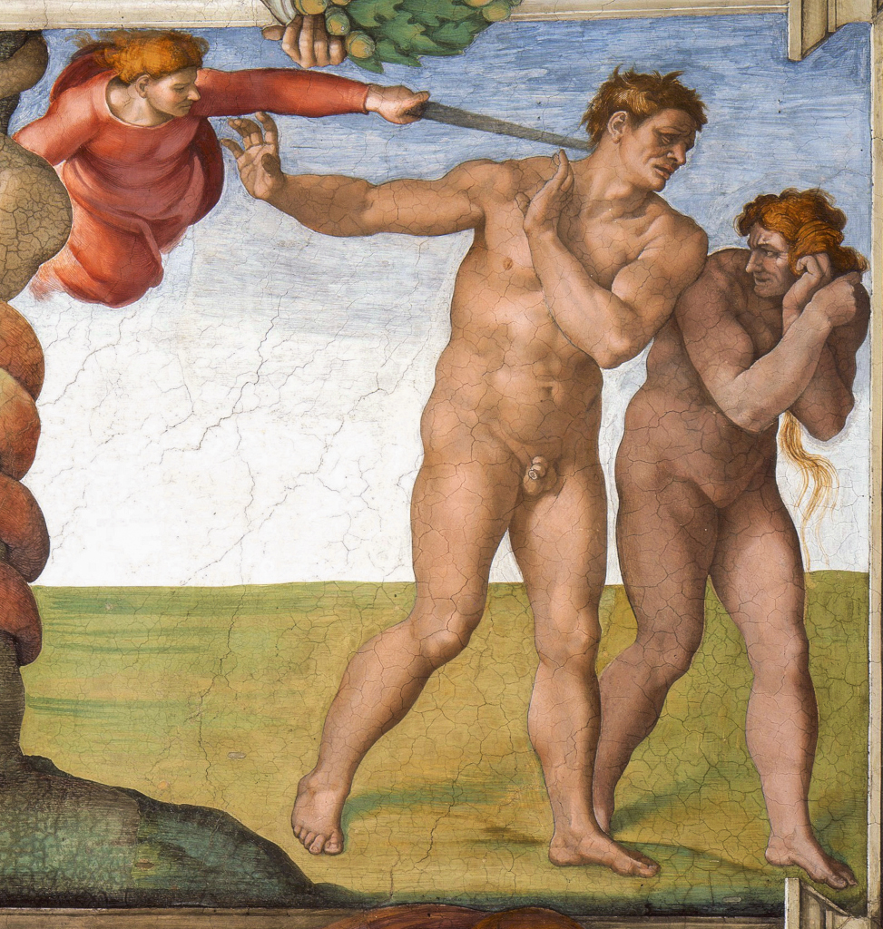 Michelangelo Buonarroti: De verdrijving uit het Paradijs